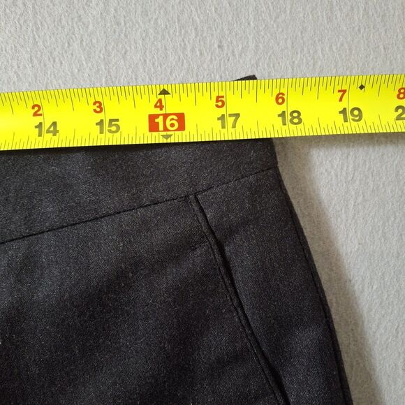 Zignone Dress Pants 35/34 Charcoal Cuffed Wool Cashmere Blend Made in Italy EUC - Picture 6 of 10